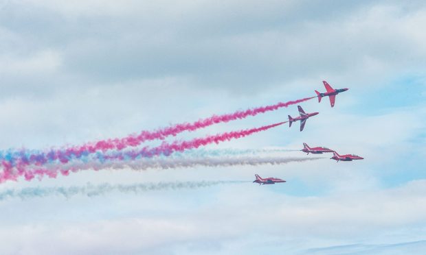 The Red Arrows are coming to Lossiemouth. Image: Jason Hedges/DC Thomson.