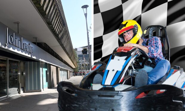 The former John Lewis building in Aberdeen, Norco House, could be converted into an entertainment complex including a go-karting circuit. Image: DC Thomson