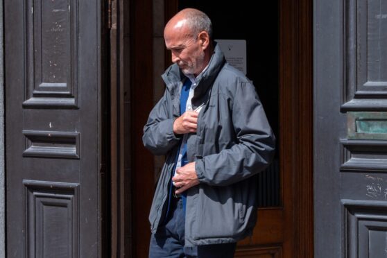 Robert Grassick outside Aberdeen Sheriff Court.