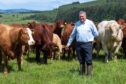 Pete Watson on his farm at Durris which is run by eldest sons Adam and David. Picture by Kenny Elrick/DC Thomson.