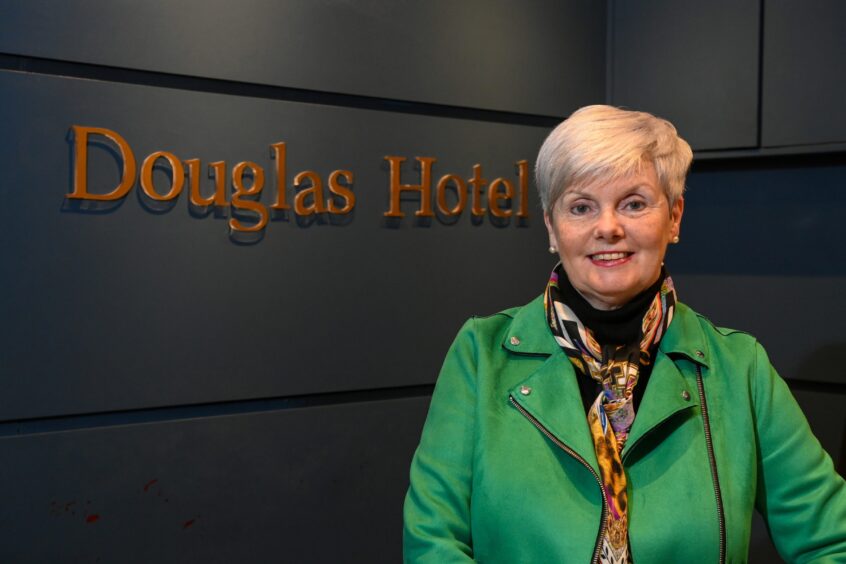 Mary Martin is the director and owner of the Douglas Hotel in Aberdeen - and claims the bus gates have made it tough to direct guests to their doors. Image: Kenny Elrick/DC Thomson