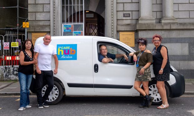 The group is delighted to have a new LEZ-compliant van. Image: Kath Flannery/DC Thomson