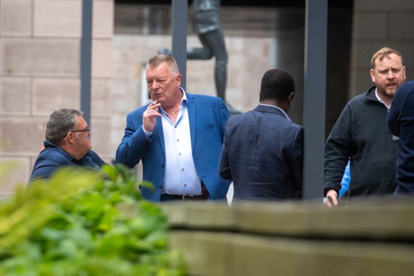 Rainbow City Taxis managing director Russell McLeod turned the air as blue as his suit after Uber was granted a licence in Aberdeen. Image: Kath Flannery/DC Thomson