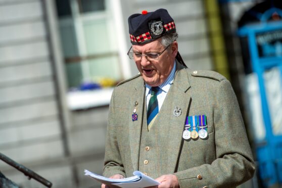 Major Grenville Irvine-Fortescue is the chairman of the Gordon Highlanders Association. Pic: Kath Flannery/DC Thomson