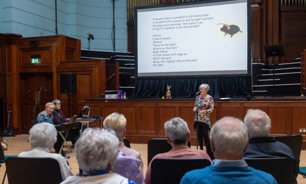 A Musical Memories session held at Cowdray Hall. Image: Kath Flannery/DC Thomson