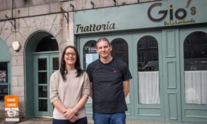 Chantal Necchi and Tom Simmonds of Castlegate business La Lombarda.