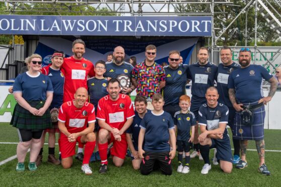 Some of the players who took part in the Craig Brown Cup at Balmoral Stadium.
Image: Kath Flannery/DC Thomson