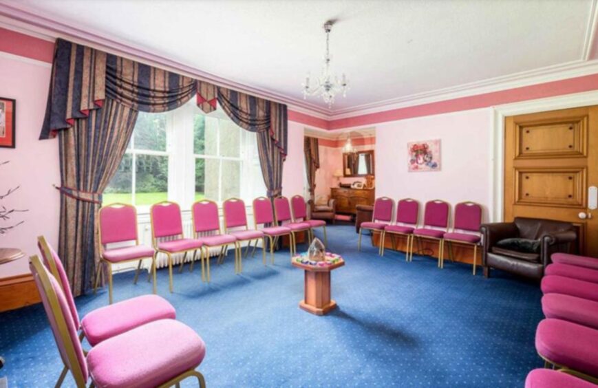 The former seance room at Kingswells House. 