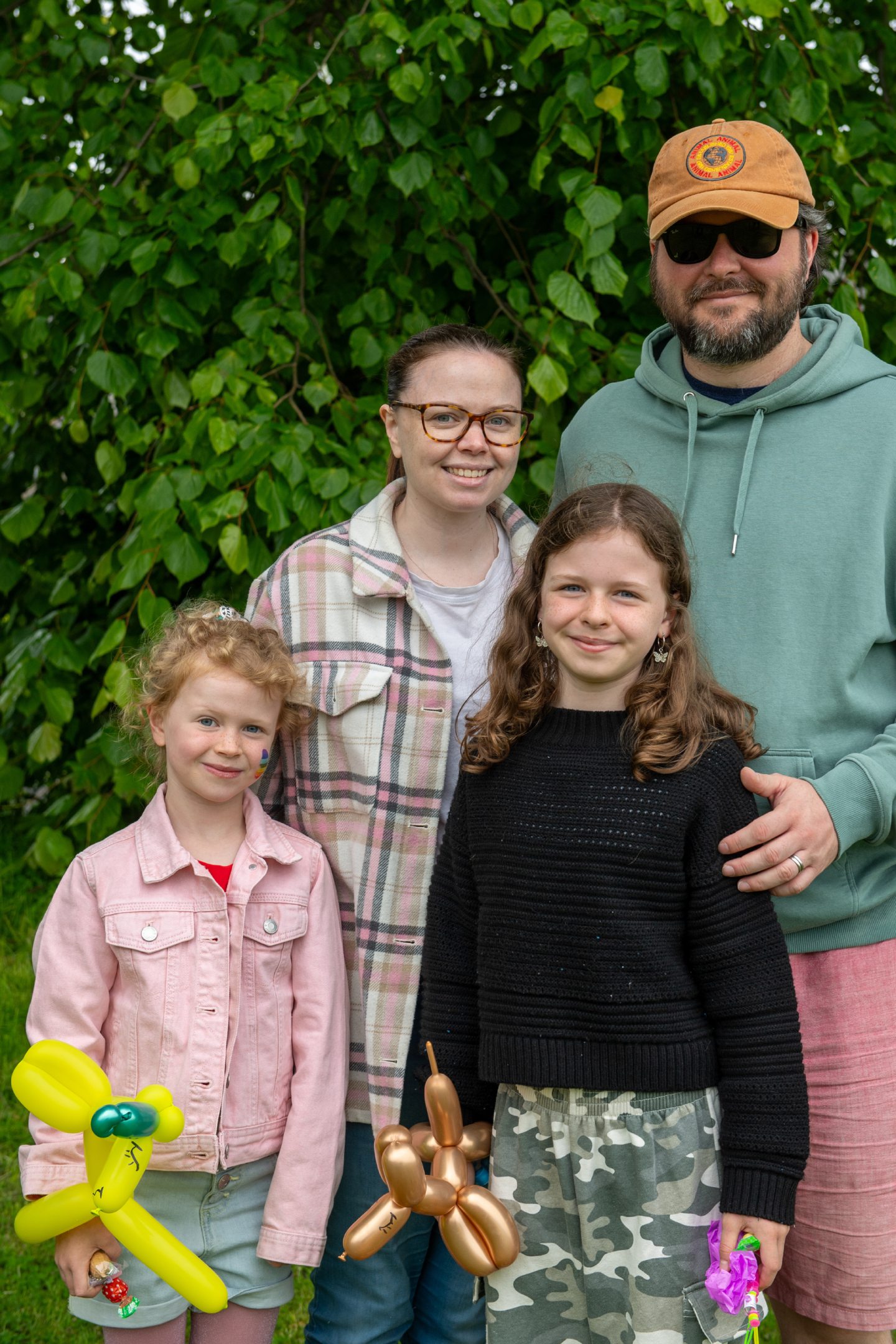 Family of four at Oldmeldrum Games