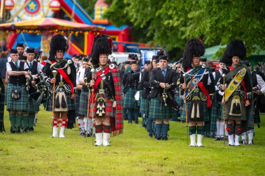 Massed Pipe Band