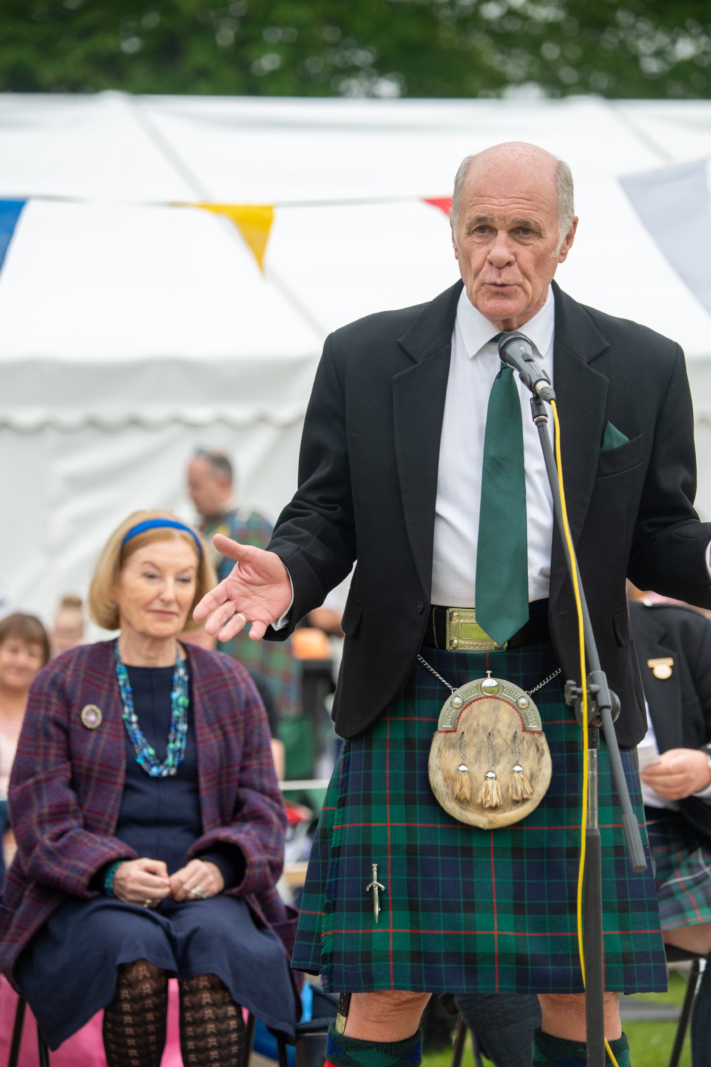 David Rintoul and Vivian Heilbron officially opened the games.