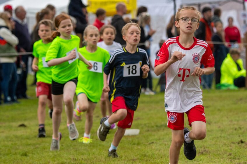 The Meldrum Mile kids' race.