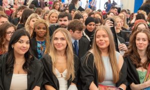 Seat were packed as graduates, family and friends gathered to celebrate. Image: Kami Thomson/DC Thomson