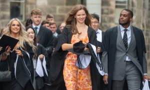 Aberdeen University Graduations at Kings College campus. Image: Kami Thomson/DC Thomson