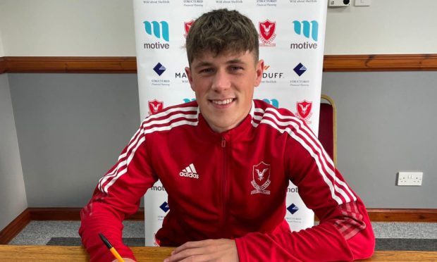 Deveronvale's new signign Keane Mathieson. He signed for the club on June 14 2024.
Picture courtesy of Deveronvale FC - please credit them with use.