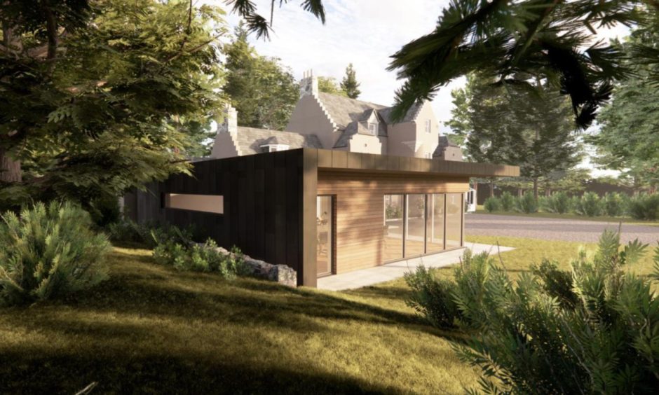 An artist impression of the proposed extension at Kingswells House. 