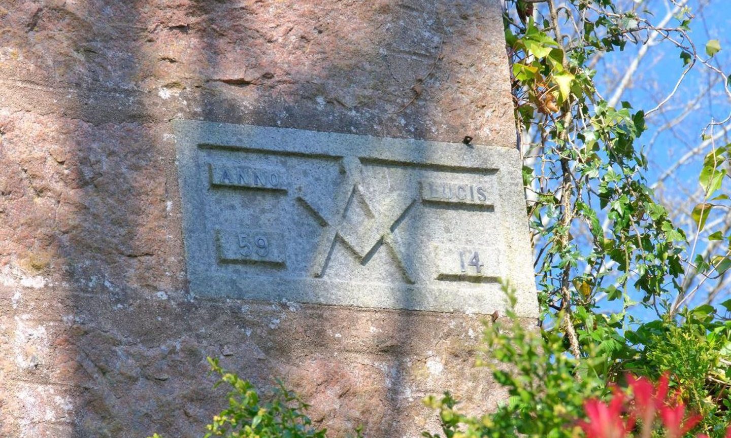 Symbols etched into stone