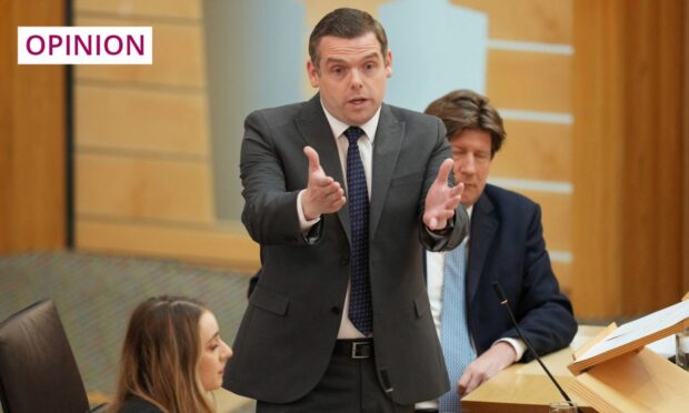 Current Scottish Conservatives leader Douglas Ross will step down after four years. But what happens next? Image: Stuart Wallace/Shutterstock
