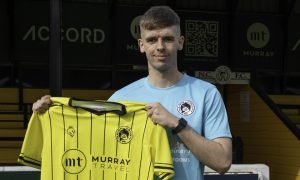 New Nairn County signing Matthew Wright at Station Park. Picture courtesy of Kenny Macleod Photography.