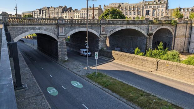 We investigated the three Aberdeen roads with the majority of LEZ fines. Image: Callum Main / DC Thomson