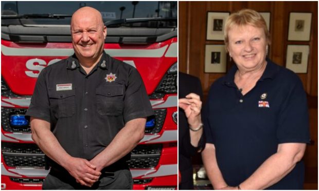 Ross Haggart will receive the King's Fire Service Medal and Rebecca Allen will be made BEM. Image: DC Thomson