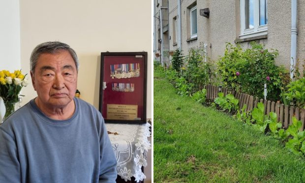 Mr Limbu has been sprucing up Cornhill Gardens over the last five years. Image: Graham Fleming/DC Thomson.