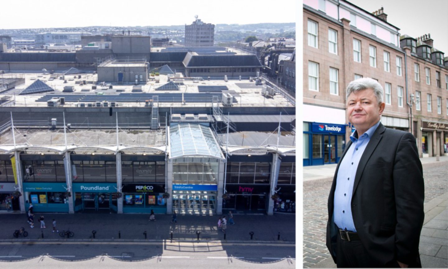 Robert Keane's Ardent Group has made progress in turning around the Trinity Centre - but the Aberdeen bus gates have caused talks to falter. Image: DC Thomson