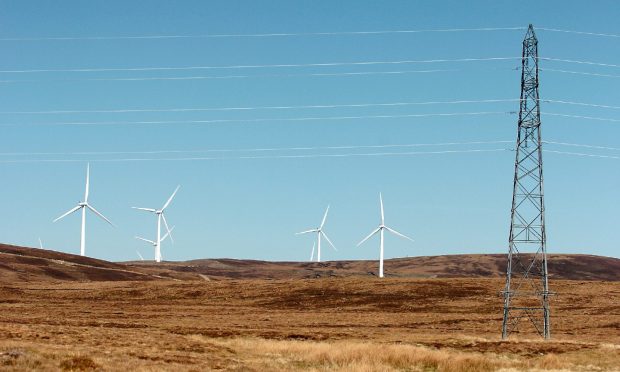Highland wind turbines