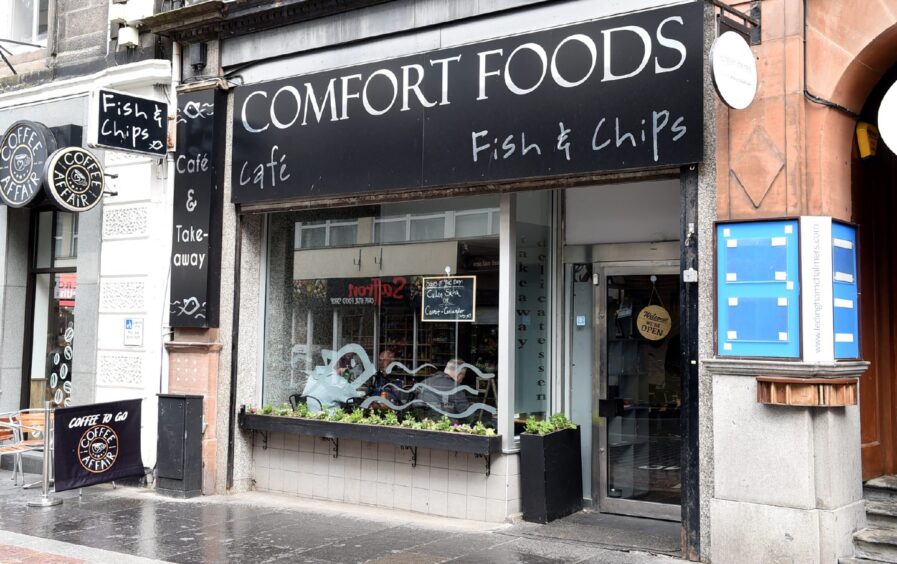 Comfort Foods fish and chips in Inverness