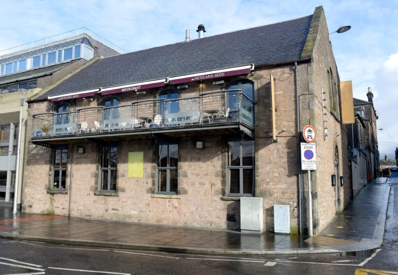 The Mustard Seed restaurant overlooking the River Ness.