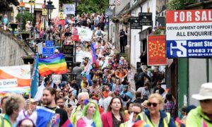 Highland Pride parade Inverness