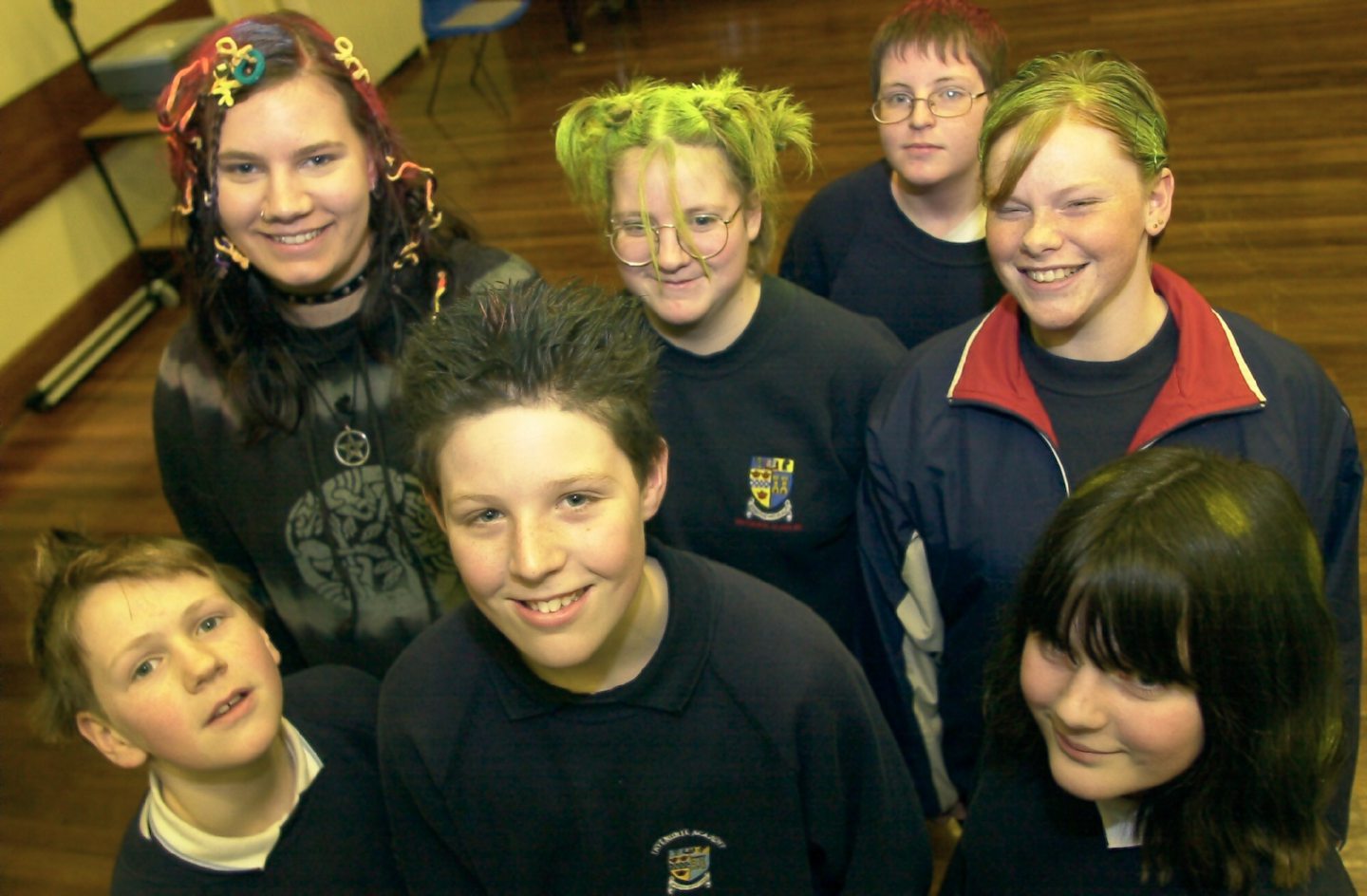 Inverurie Academy bad hair day for charity