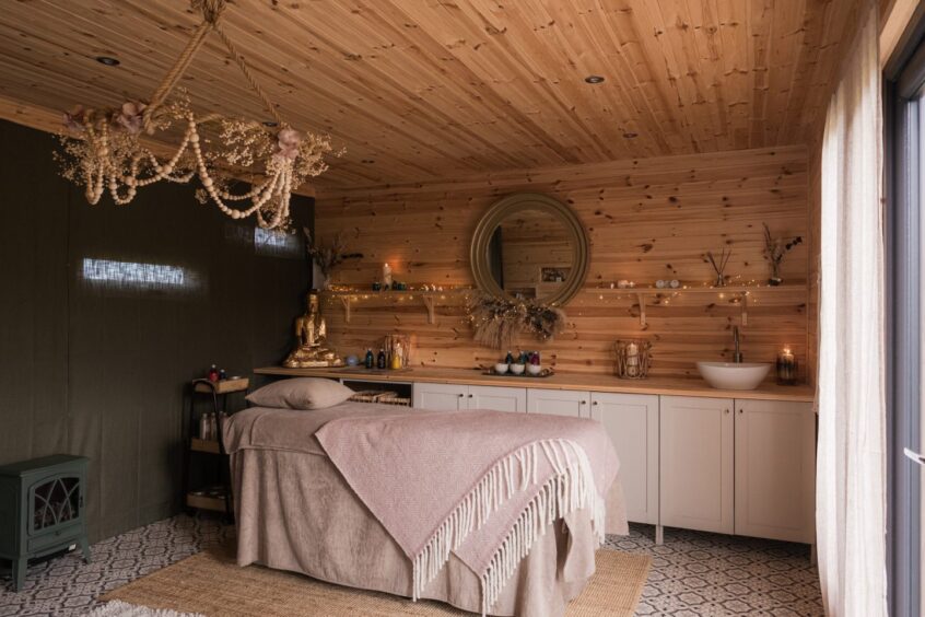 The MeadowSweet Spa at Pathgreen Glamping. 