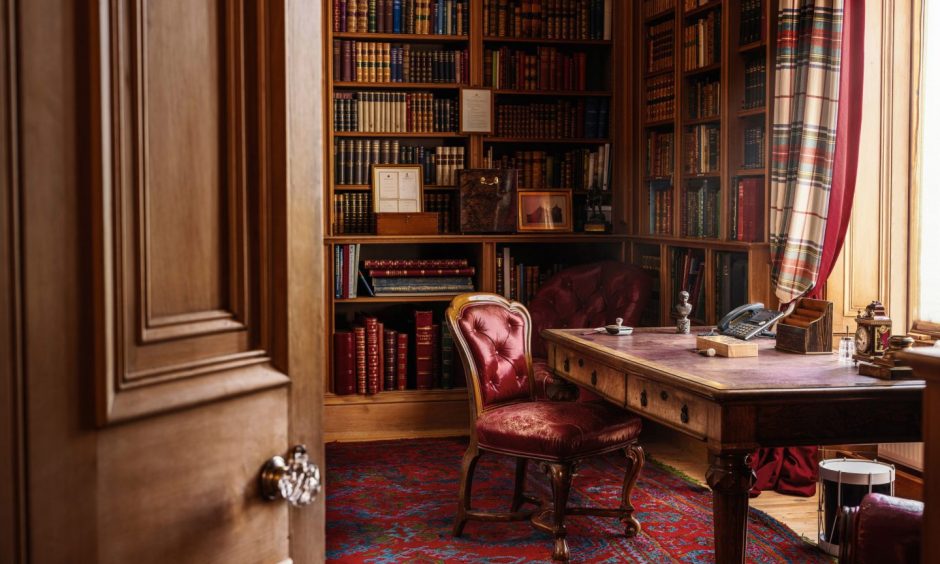 The King's study at Balmoral Castle.