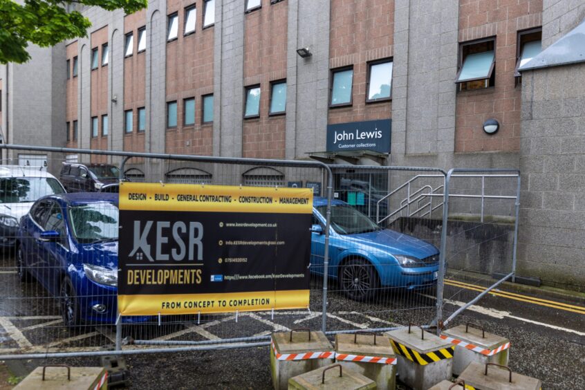 KESR workers have been in and out of the former Aberdeen John Lewis building for weeks. Image: Scott Baxter/DC Thomson