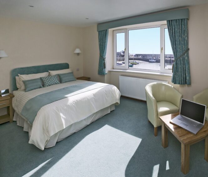 One of the letting bedrooms at The Ship Inn.