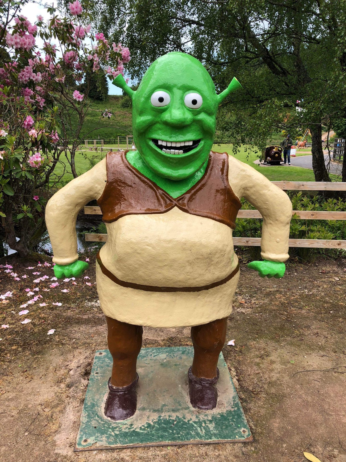 Shrek at Storybook Glen.