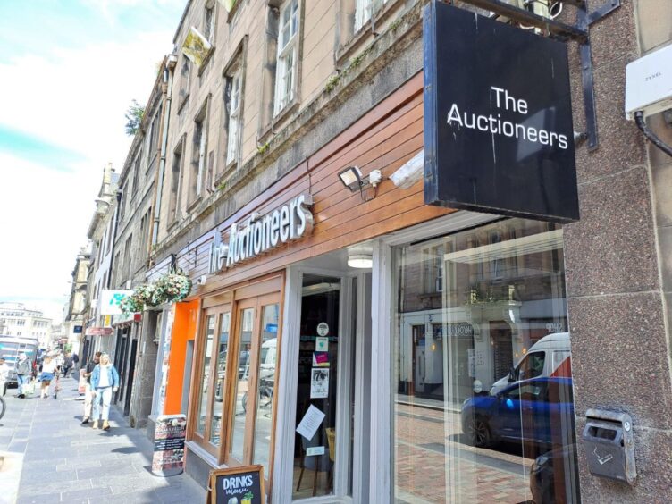 Exterior of The Auctioneers on Church Street.