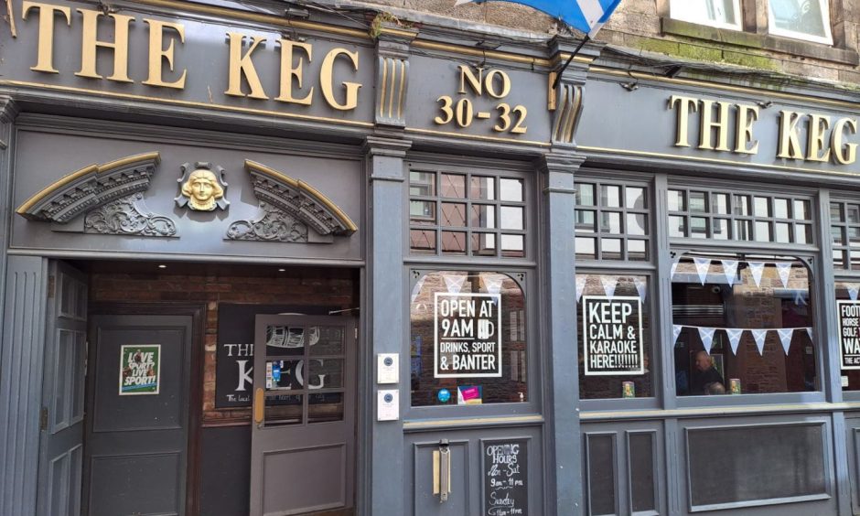 Exterior of the Keg on Baron Taylor Street