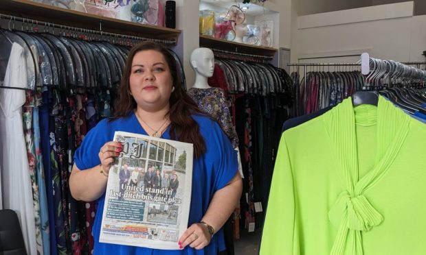 Two years after opening Style for your Shape on Schoolhill, Victoria Mutch warns the Aberdeen bus gates could force her to find new premises outside of the city centre. Image: Alastair Gossip/DC Thomson