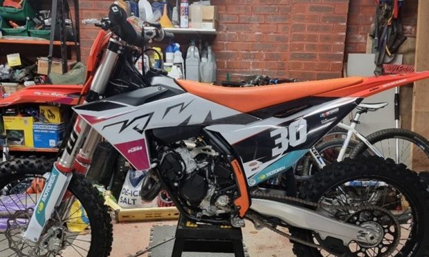 KTM motorcross bike.