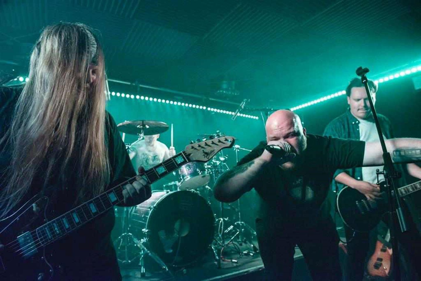 Aberdeen band Atomic Mother playing live. Image supplied by Atomic Mother