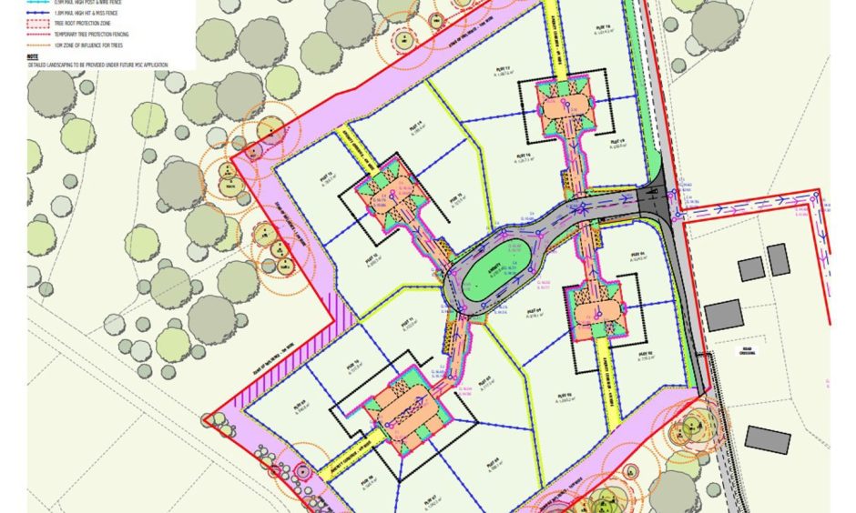 Drawings show 19 self-build houses available to buyers in Peterculter.