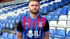 Caley Thistle defender Danny Devine in the club's new home kit.  Supplied by Caley Thistle