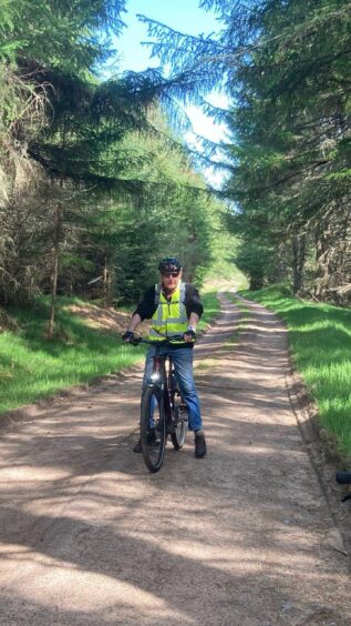 Murray Jamieson on his electric bike. 