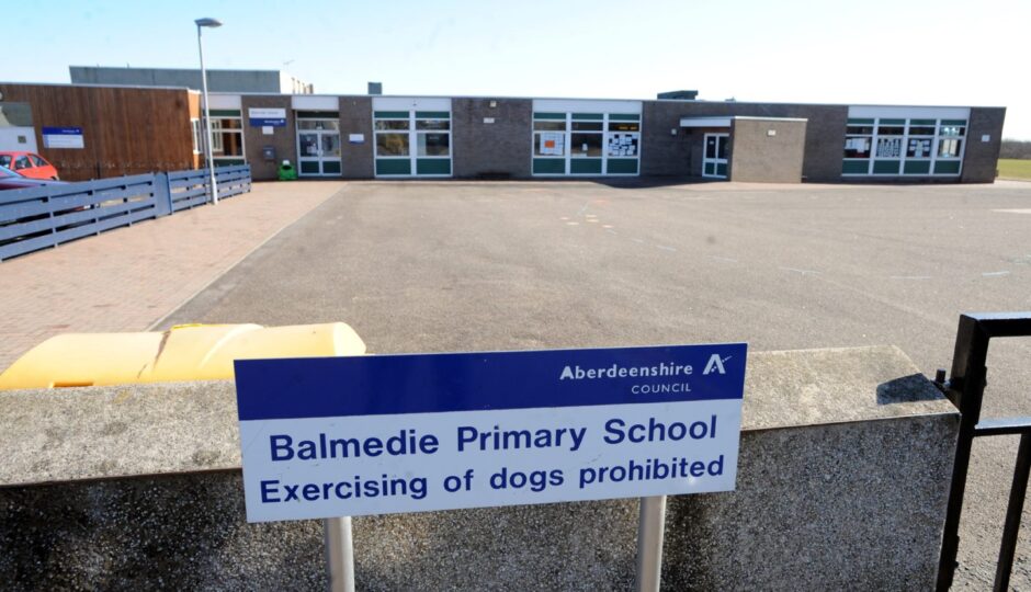 Exterior of Balmedie Primary School.