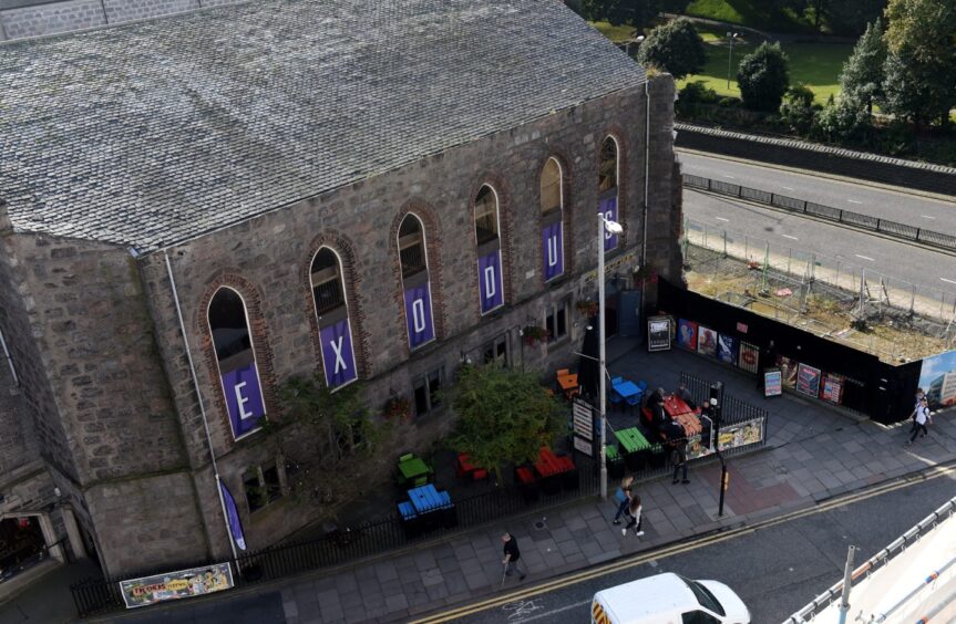 Exodus venue in Aberdeen