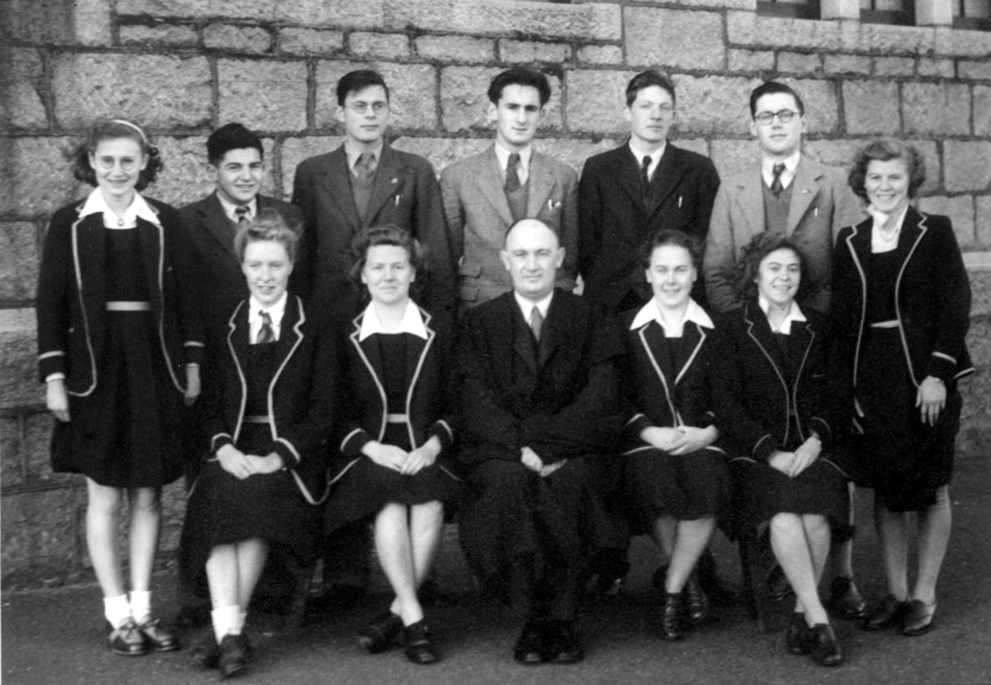 Two rows of prefects with dr dixon
