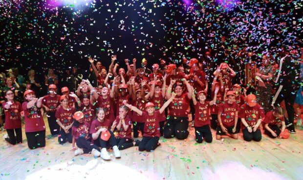 Elrick primary pupils at the glee finals