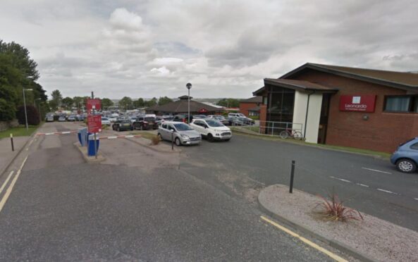 Drink-driver Patricia McLaren struggled with parking barrier at the Leonardo Hotel near Aberdeen Airport. Image: Google Street View